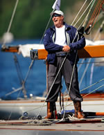 Pressefoto av Kong Harald